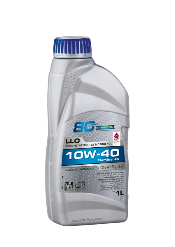 Моторна олива RAVENOL LLO 10W-40 напівсинтетика 1 л (1112112-001) Моторна олива RAVENOL LLO 10W-40 напівсинтетика 1 л (1112112-001)