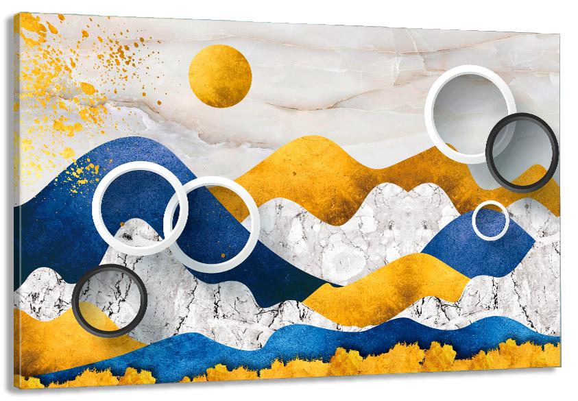 Картина на холсте в гостиную/спальню Абстракция 80х160 см (MLP_306)