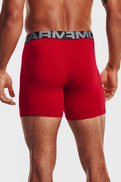 Трусы мужские Under Armour Under Armour Charged Cotton 6in 3 Pack M Темно-синий/Красный/Серый (194513211753) - фото 5