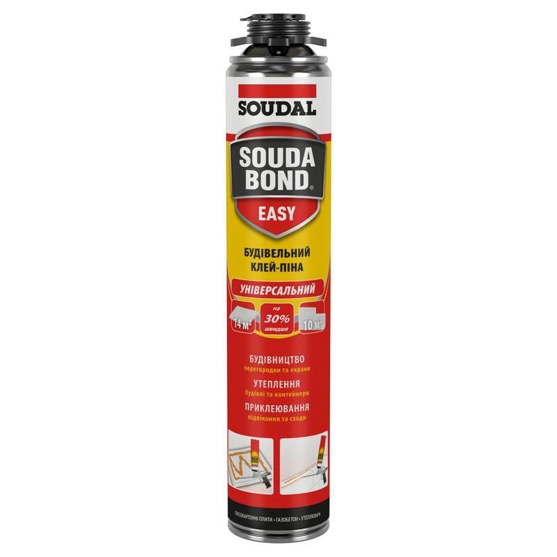 Пена-клей универсальный SOUDAL Soudabond EASY Gun пистолетный 750 мл 3 шт. Оранжевый (000010000000802ETB)