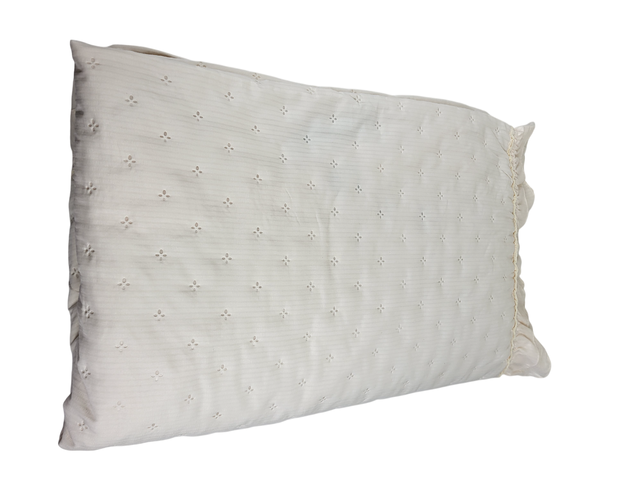 Плед-покрывало сатин с рюшами евро 200х230 см Айвори (1663) - фото 2