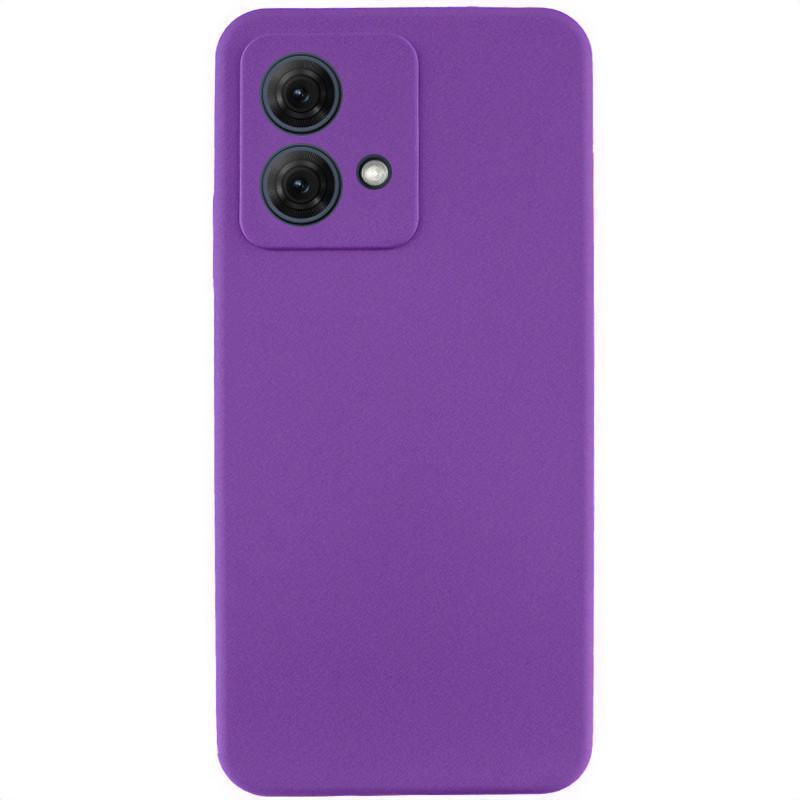 Противоударный чехол Silicone Cover Lakshmi Full Camera (AA) для Motorola Moto G84 фиолетовый