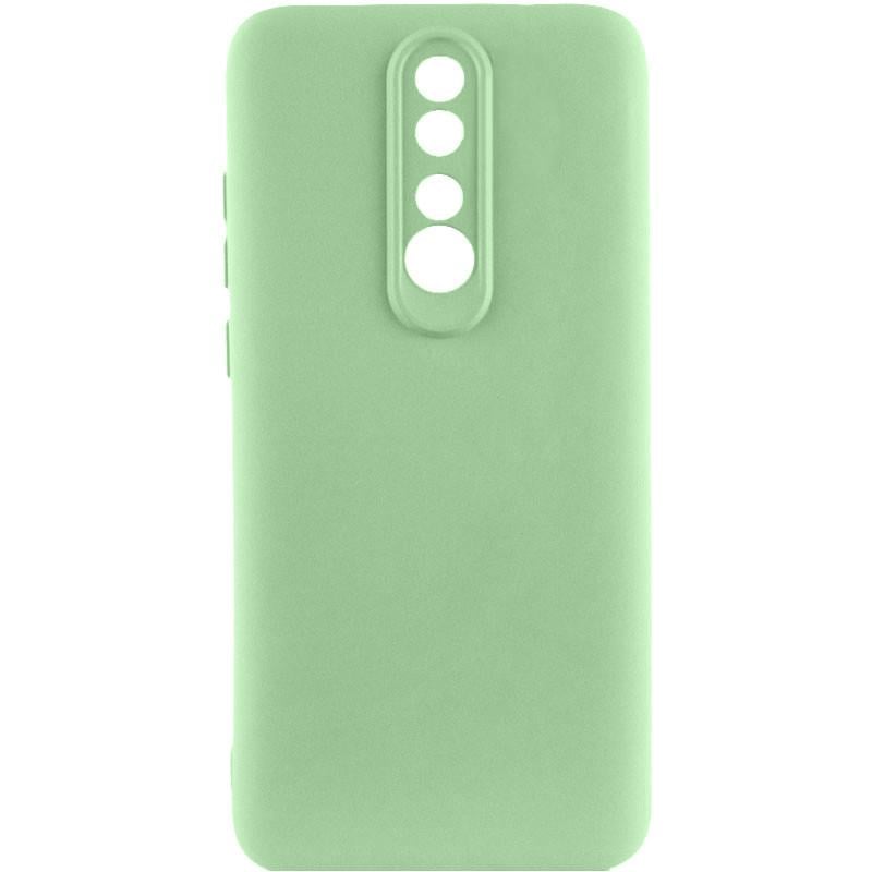 Противоударный чехол TPU GETMAN Liquid Silk Full Camera для Xiaomi Redmi 8 Зеленый/Pistachio