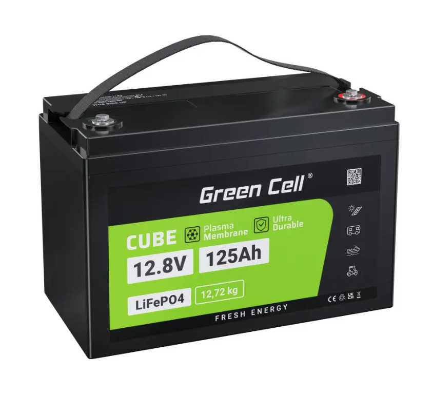 Акумулятор літієвий Green Cell LifePo4 CAV13 125Ah 12,8V (22935637)