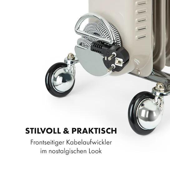 Масляний обігрівач мобільний KLARSTEIN Thermaxx Retroheat 2000 Вт (10035080) - фото 3 Масляний обігрівач мобільний KLARSTEIN Thermaxx Retroheat 2000 Вт (10035080) - фото 3