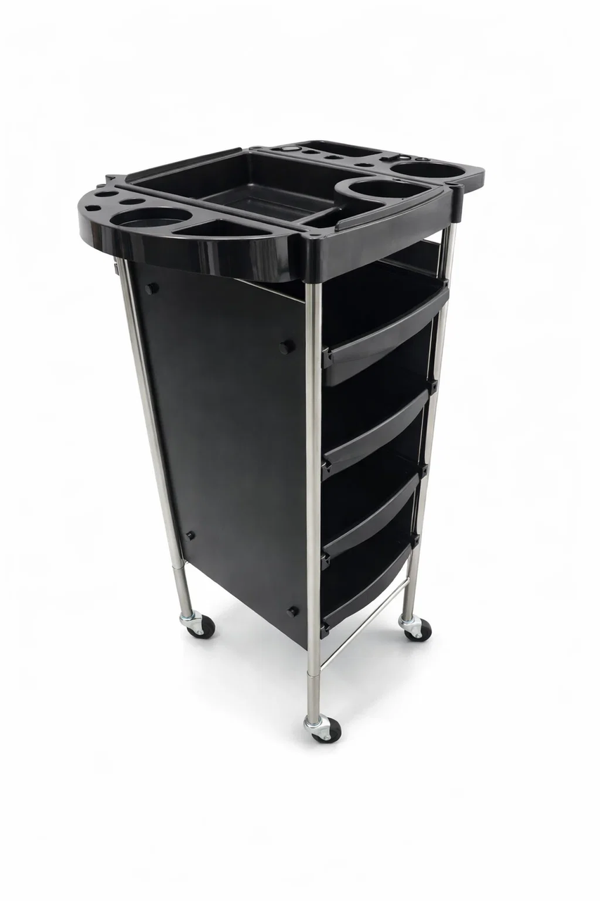 Тележка парикмахерская для салона 601 4 полки на колесах (31325772) Тележка парикмахерская для салона 601 4 полки на колесах (31325772)