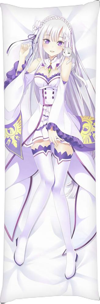 Подушка дакимакура Эмилия ReZero 60х180 см (14094418)