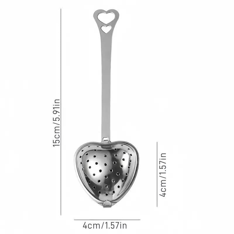 Сито-ложка для заваривания чая в форме Сердца 1 шт. Серебристый - фото 10 Сито-ложка для заваривания чая в форме Сердца 1 шт. Серебристый - фото 10