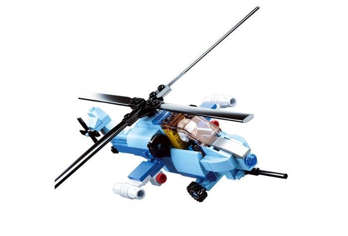 Конструктор детский Sluban m38-b0666-a-b-c-d-e-f Военный вертолет 129 дет