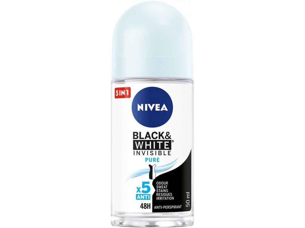 Антиперспірант роликовий Nivea BLACK&WHITE INVISIBLE 50 мл (974036)