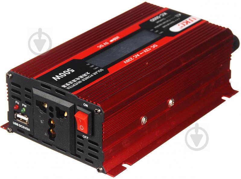 Преобразователь напряжения инвертор UKC KC-500D 500W с LCD дисплеем Red (3sm_386264640) - фото 3