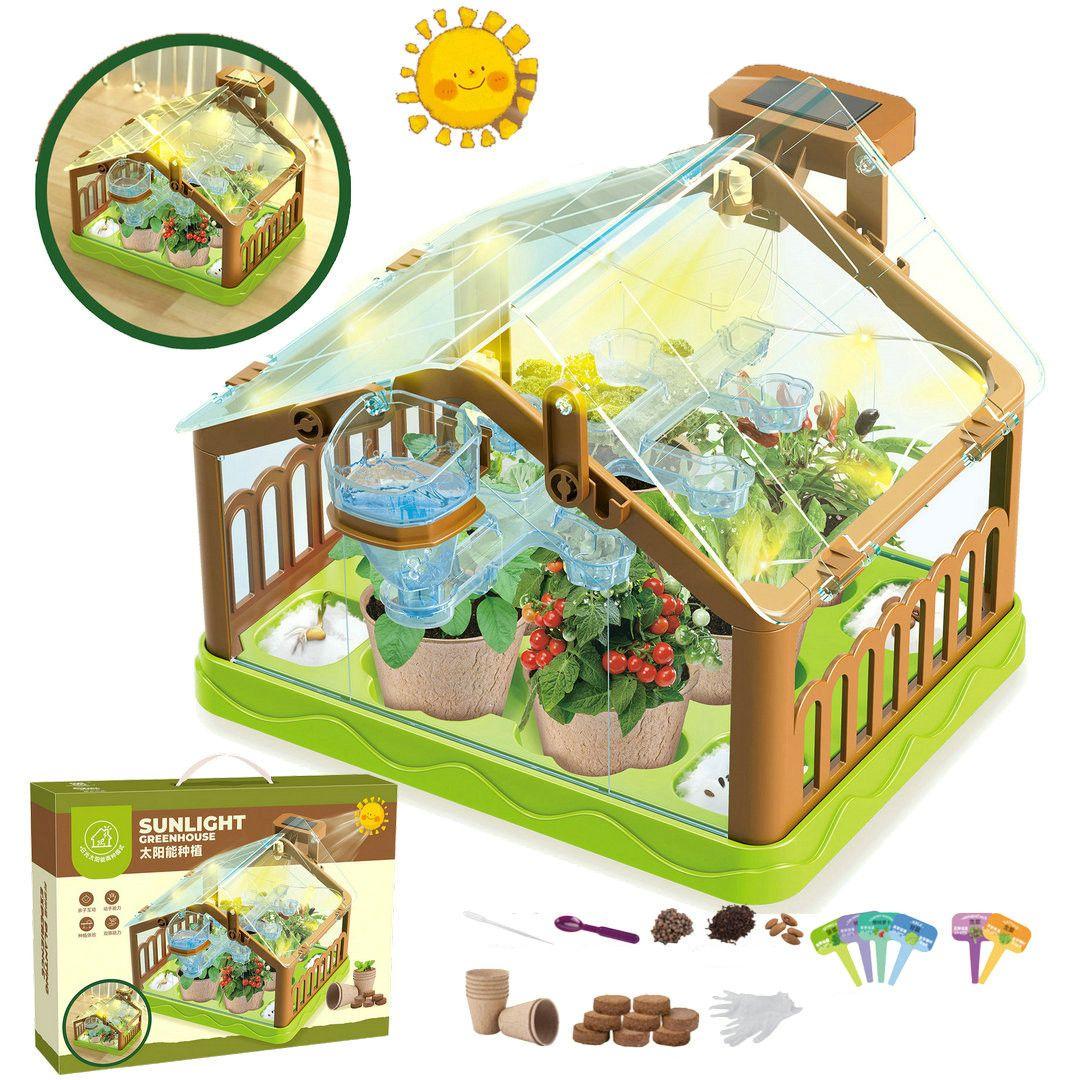 Набор игровой Теплица для детей с поливом/солнечной панелью и лампами (30569611) - фото 7 Набор игровой Теплица для детей с поливом/солнечной панелью и лампами (30569611) - фото 7