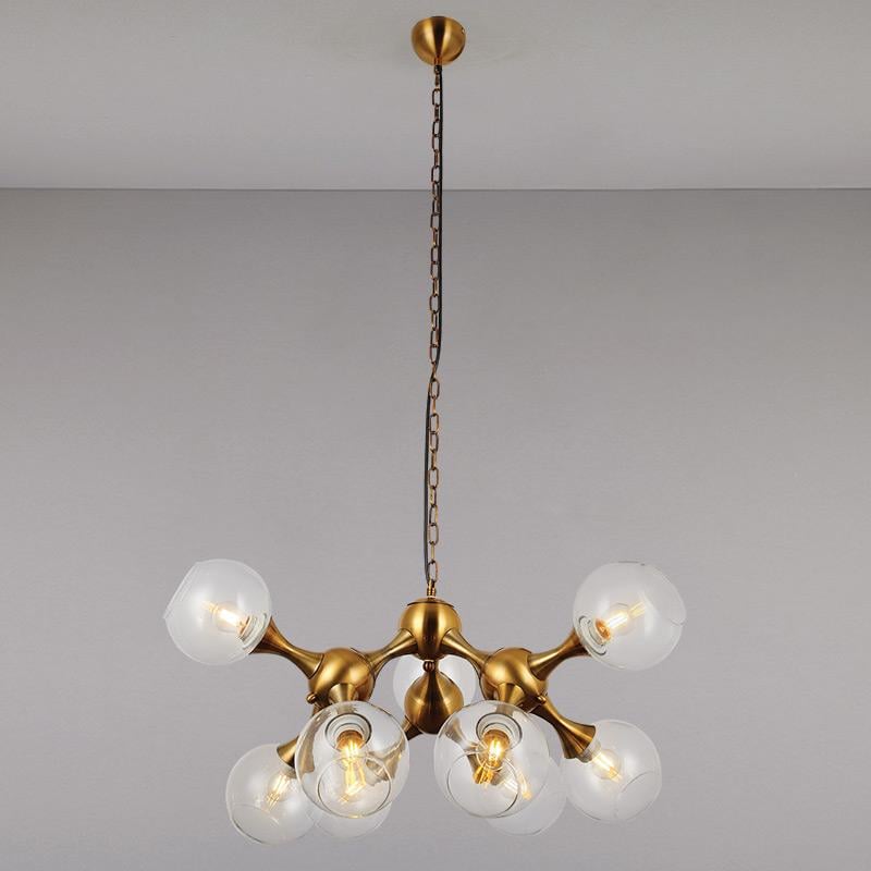 Люстра подвесная молекула Light House LS-13914/9 Золото