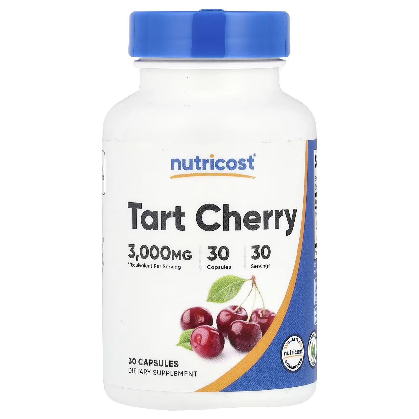 Концентрат вишни Nutricost Tart Cherry 30 кап. 3000 мг Концентрат вишни Nutricost Tart Cherry 30 кап. 3000 мг