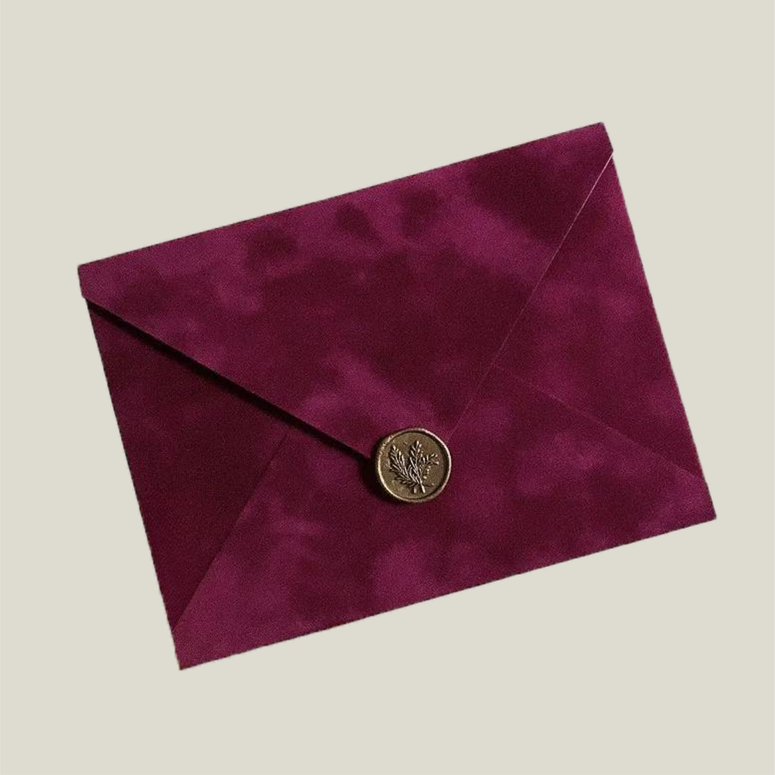 Конверт оксамитовий з підкладкою А5 16х21,5 см на магнітній застібці з печаткою Фуксія (2087025534)