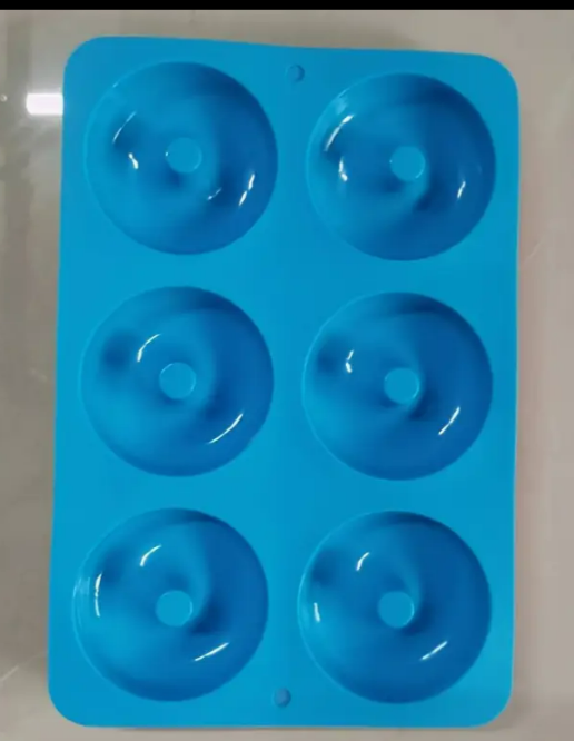 Форма силіконова для випікання пончиків на 6 осередків (5480) - фото 2 Форма силіконова для випікання пончиків на 6 осередків (5480) - фото 2