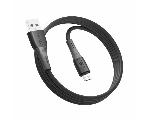 Кабель USB Ridea RC-SI35 Silicone Pro Micro-USB 3A 1 м Black