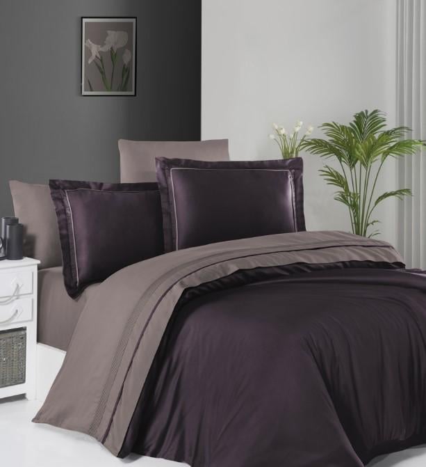 Постільна білизна First Choice Serenity делюкс сатин євро Purple/Lilac Постільна білизна First Choice Serenity делюкс сатин євро Purple/Lilac