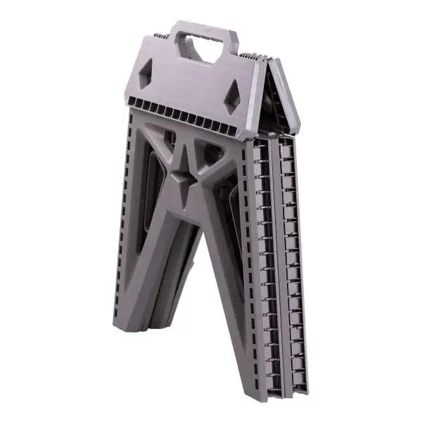 Табурет для кемпинга складной Good Idea пластиковый для отдыха на природе 38х28х33 см Серый (5535390) - фото 4