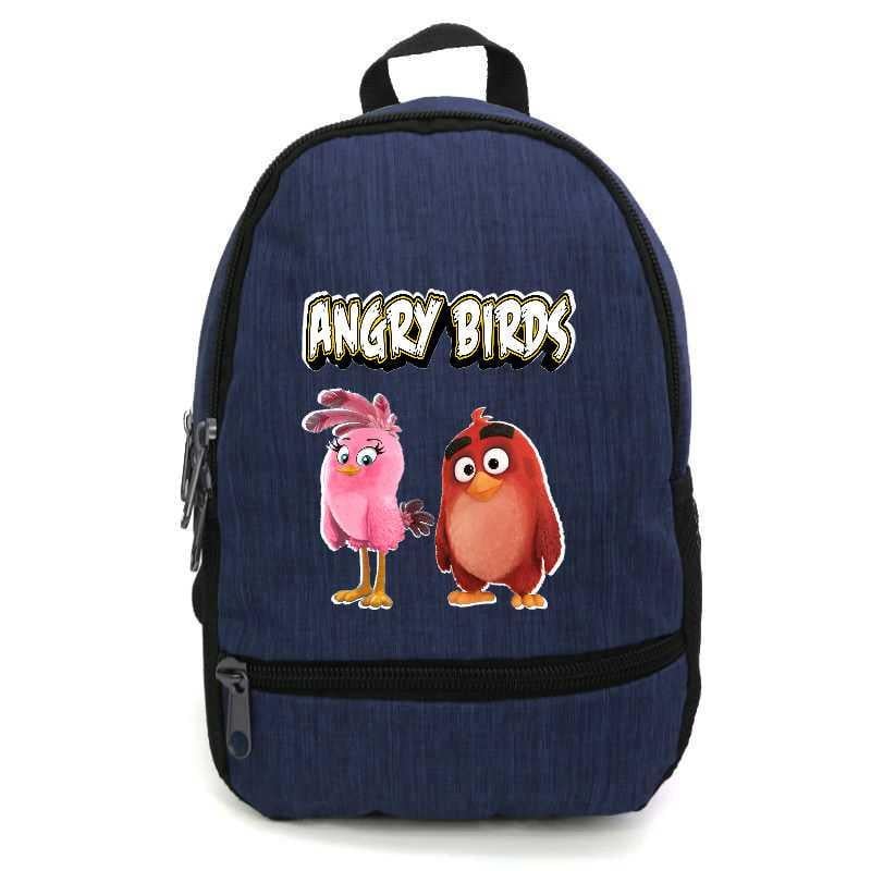 Школьный рюкзак подростковый Cappuccino Toys с принтом Angry Birds ANG-0014 12,5 л Синий (2133990349)