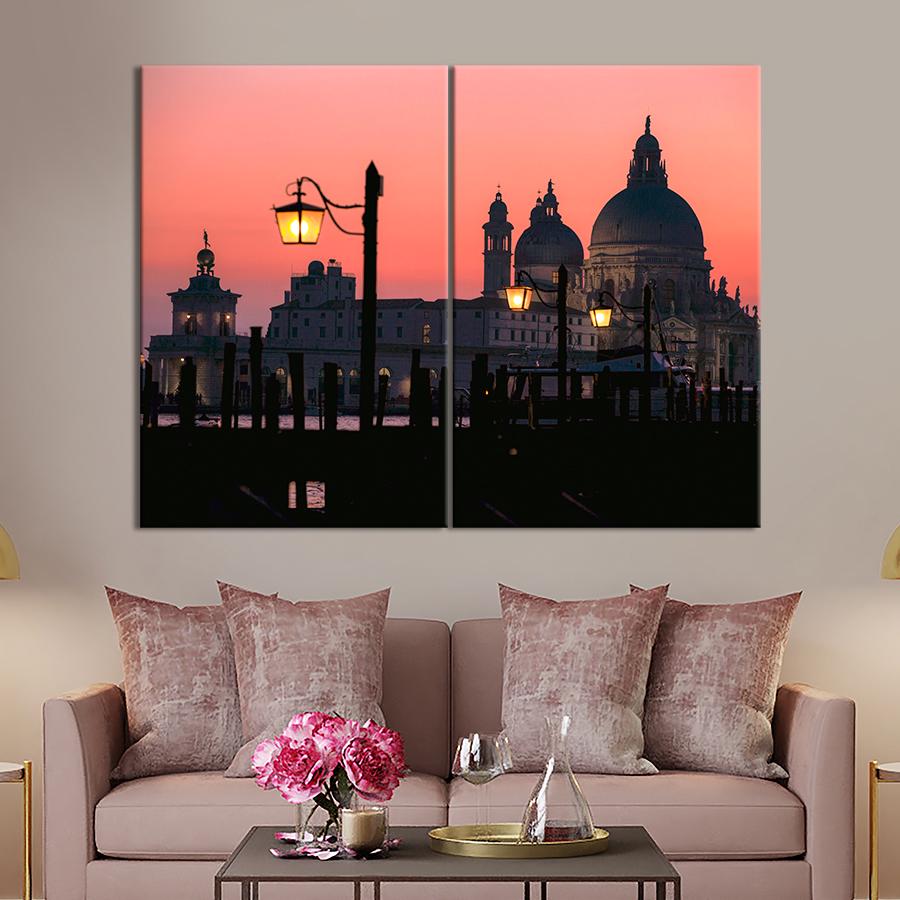 Настінний декор Грандіозна архітектура базиліки Санта-Марія-делла-Салюте 165x122 см (A655-2)