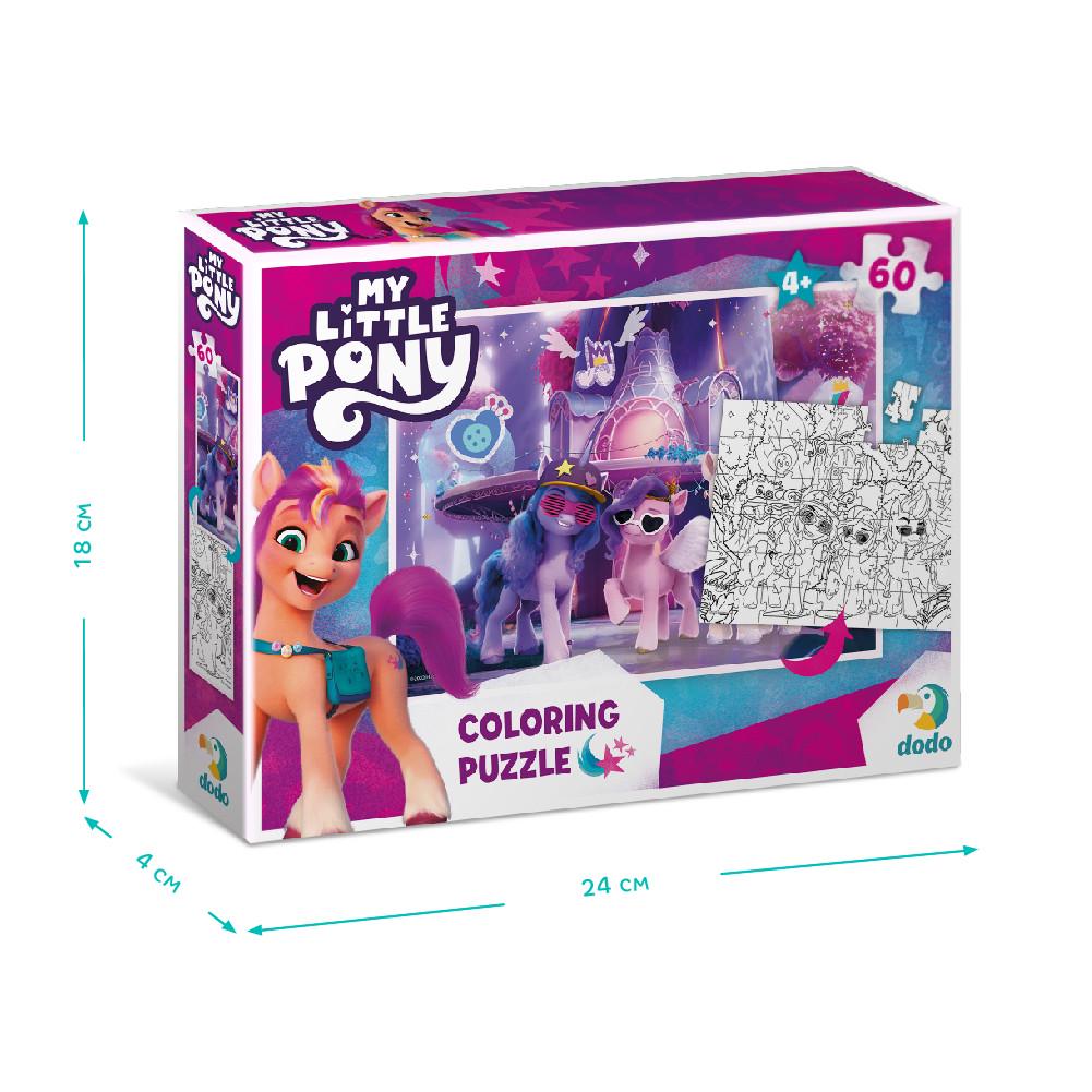 Пазл-раскраска картонный Раскраска Dodo My Little Pony Вечеринка 60 деталей - фото 5