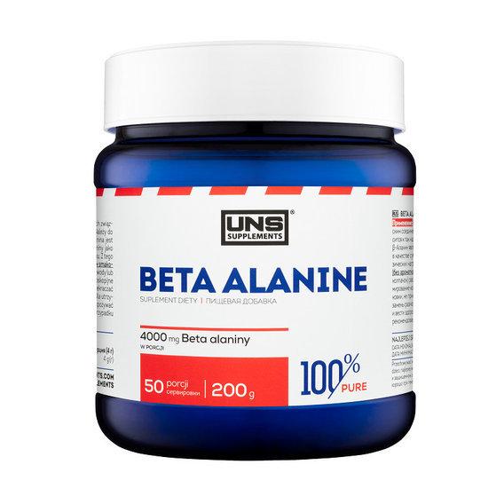 Бета-аланин для спорта UNS 100% Pure BETA-ALANINE 200 г 50 порций Pure