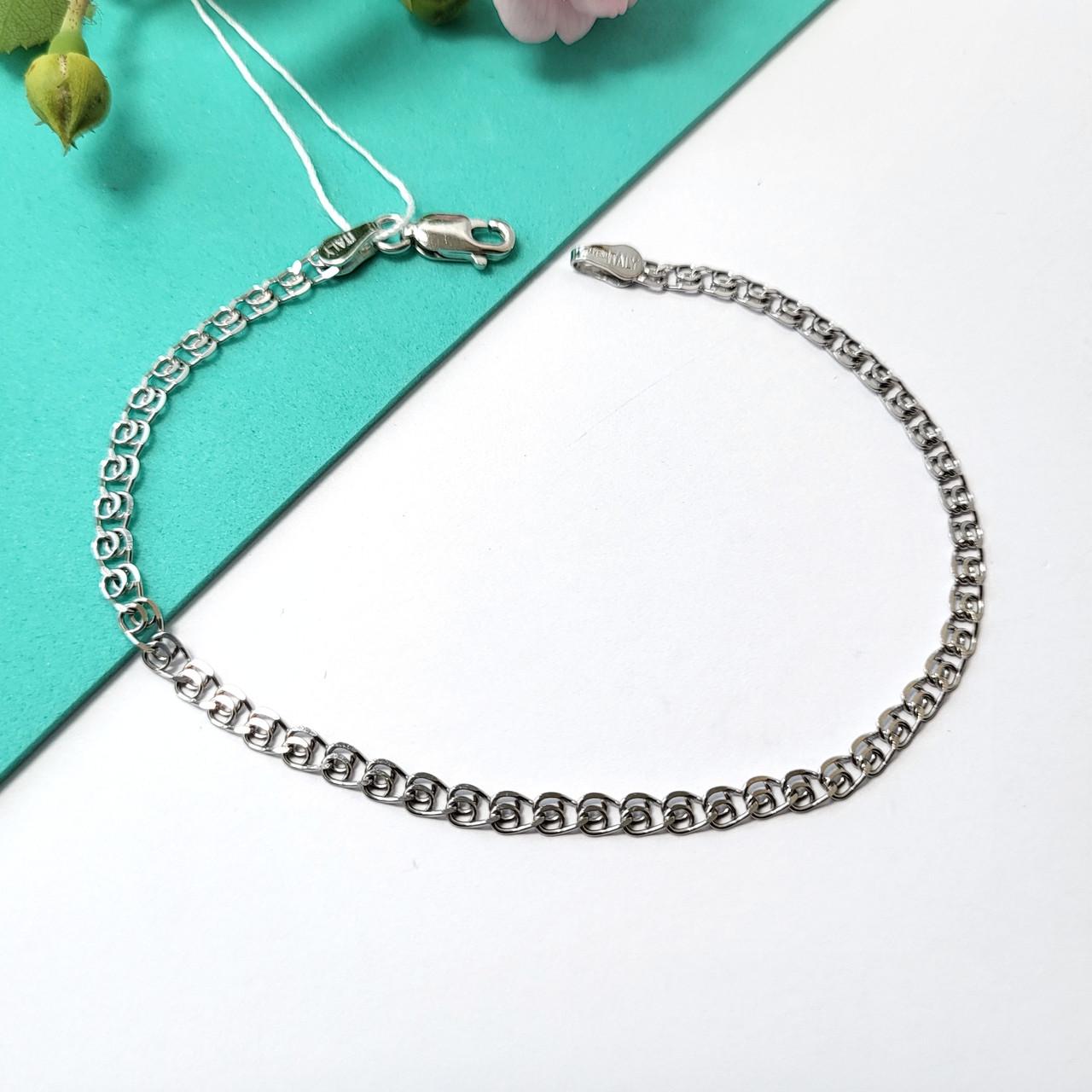 Браслет Лав без камней 19 см 925 пробы 2,30 г (841р3/19)