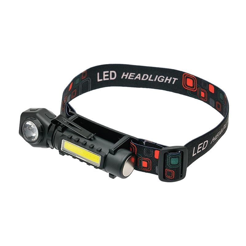 Фонарик налобный LED RL-211 Type-C XPE LED/COB Magnetic fix torch Black (574169)