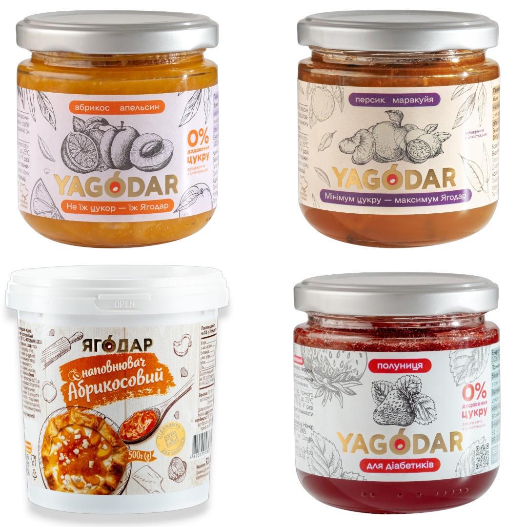 Джем YAGODAR На сладкий завтрак джемы и начинка 1,1 кг (2483079580)