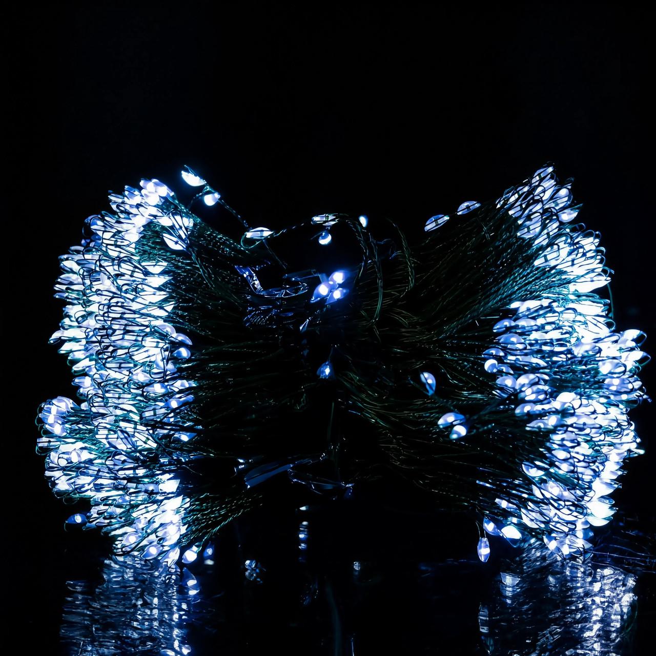 Гирлянда Конский хвост Мишура 1800 LED 20 нитей 3 м Белый (D1800L3MGW)