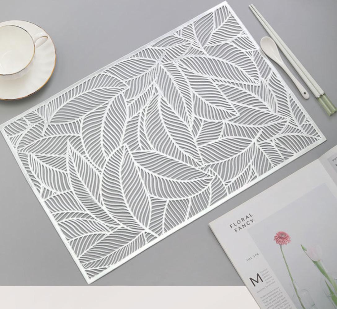 Салфетка сервировочная прямоугольная 45х30 см Серебристый (5475) Салфетка сервировочная прямоугольная 45х30 см Серебристый (5475)