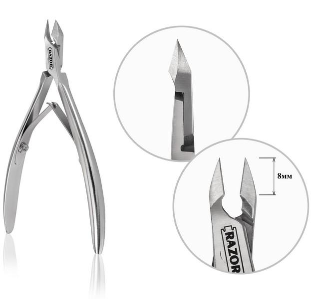 Кусачки профессиональные для кожи Razor 8 мм (NY-02) - фото 2