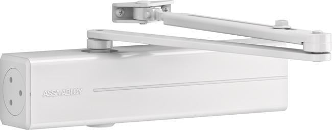 Доводчик дверной ASSA ABLOY DC300 с тягой EN 3-6 1400 мм 120 кг Білий