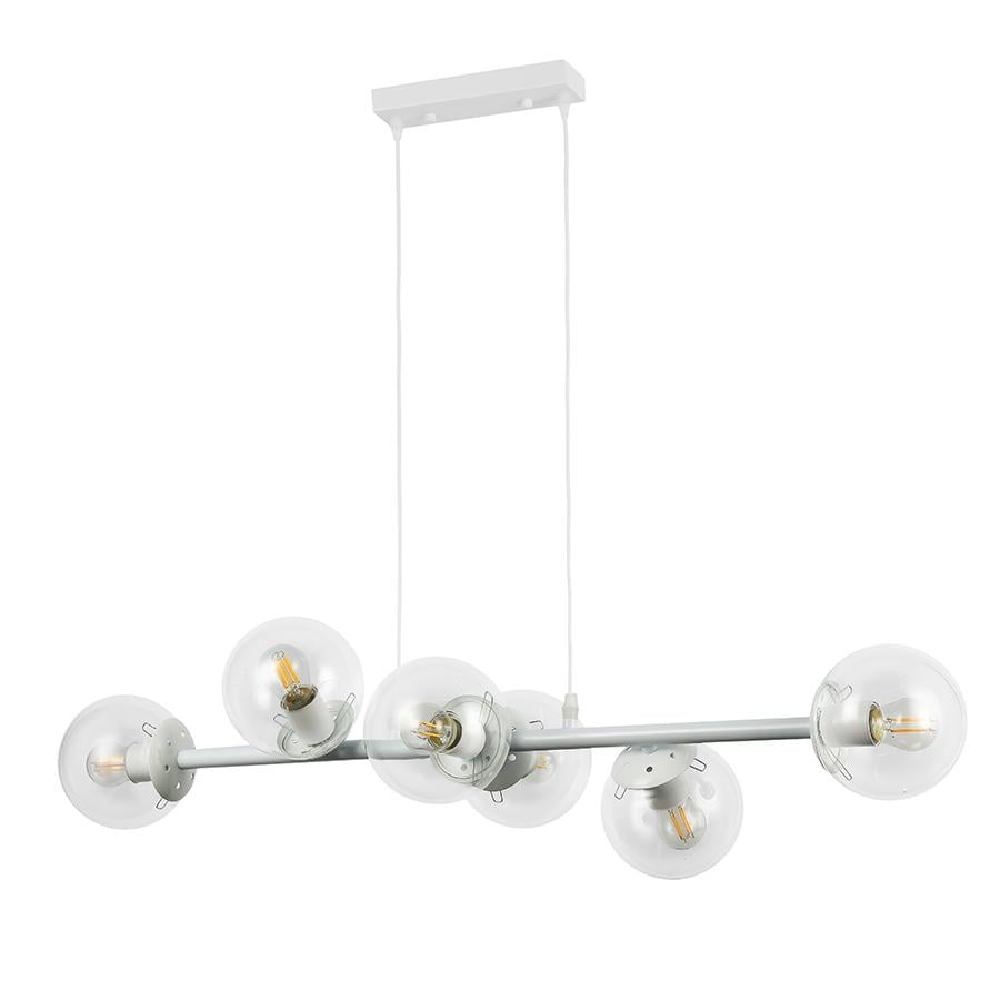 Люстра молекула подвесная Levistella 7521010-6 WH/CL Белый/Прозрачный Люстра молекула подвесная Levistella 7521010-6 WH/CL Белый/Прозрачный