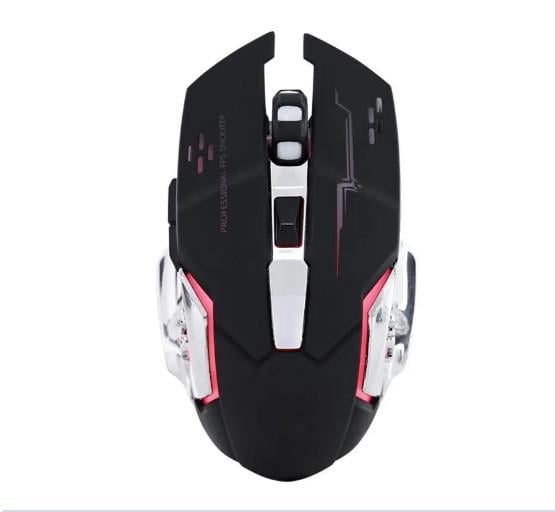 Компьютерная мышка T2 RGB подсветка USB Charge/Bluetooth бесшумная со встроенным аккумулятором Black (SH0000165)