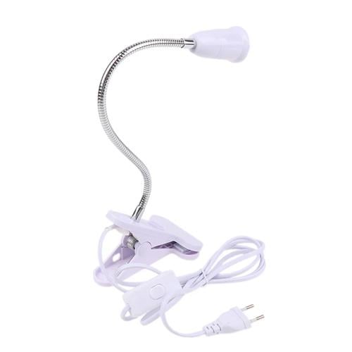 Патрон E27 с вилкой и выключателем 20 см с прищепкой (2266-fb6fa) - фото 2