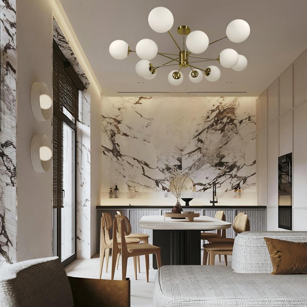 Люстра стельова Right Selection на 12 плафонів (CD 111/12 AB) - фото 7 Люстра стельова Right Selection на 12 плафонів (CD 111/12 AB) - фото 7