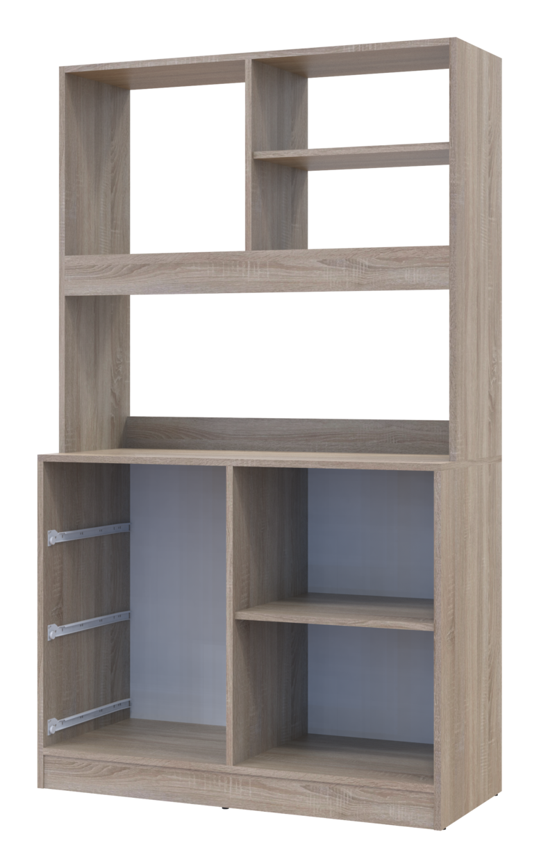 Готова кухня міні Doros Лея ДСП 100х43х171 см Дуб сонома/Білий (81359335) - фото 6