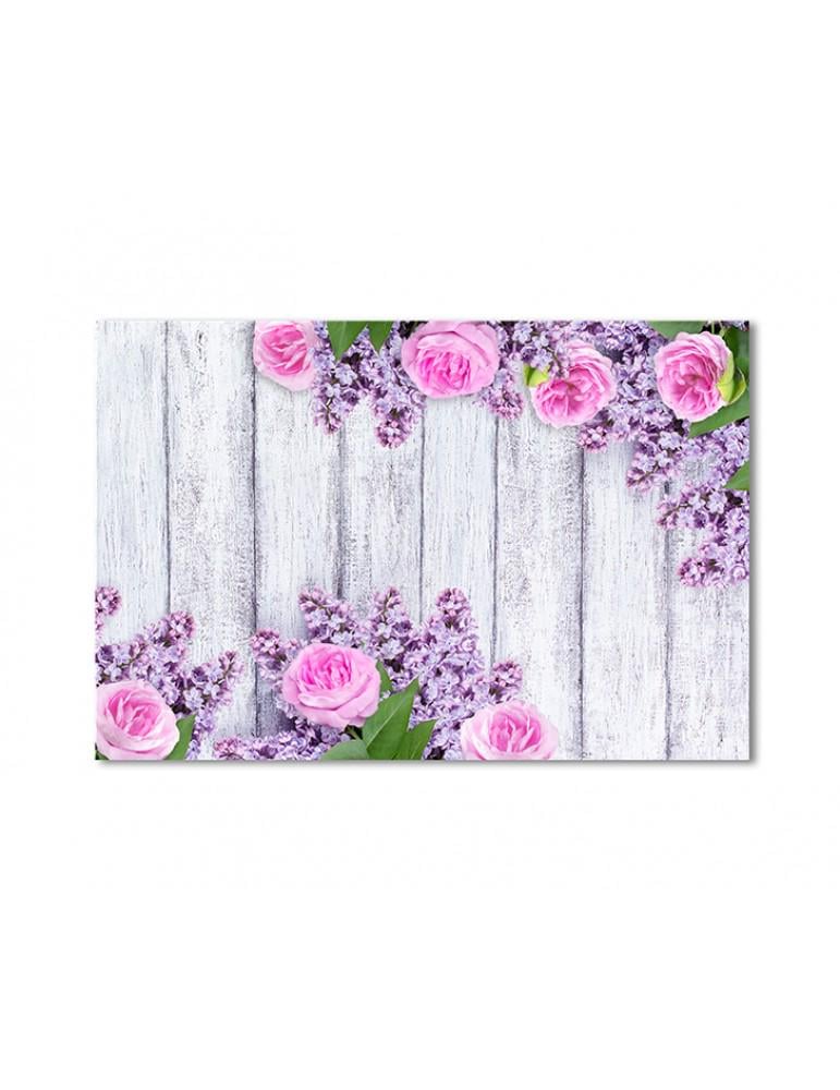 Картина модульная Сирень и розовые розы 1 модуль 60x90 см