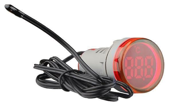 Светосигнальная арматура АСКО-УКРЕМ с индикатором температуры серии U-ADM-T круглая ᴓ22 мм Красный (00000055219)