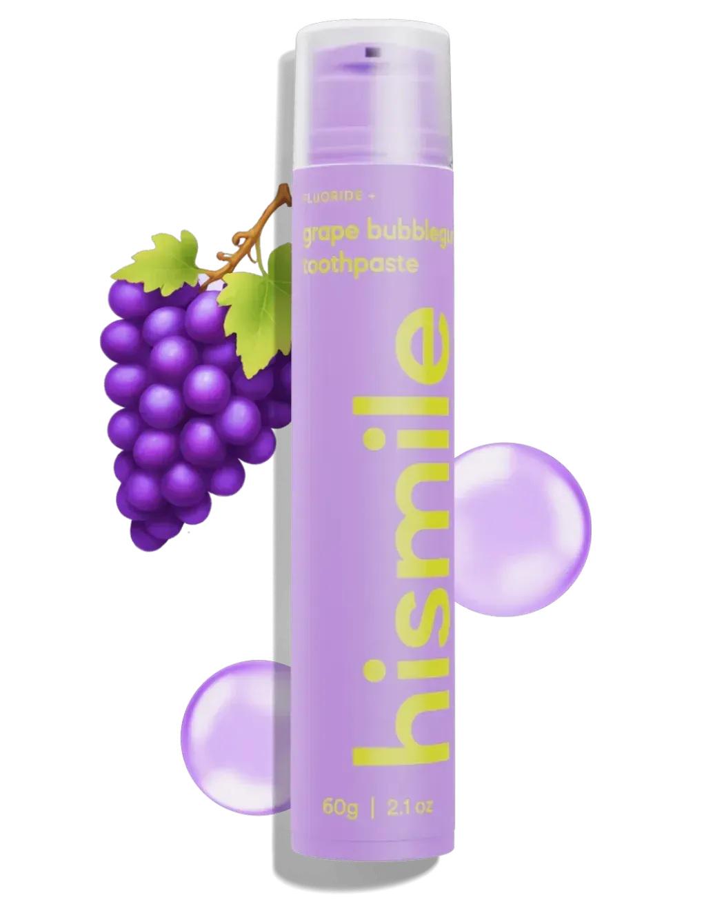 Зубная паста Hismile Grape Bubblegum Toothpaste со вкусом виноградной жвачки 60 г (29511081) - фото 2 Зубная паста Hismile Grape Bubblegum Toothpaste со вкусом виноградной жвачки 60 г (29511081) - фото 2