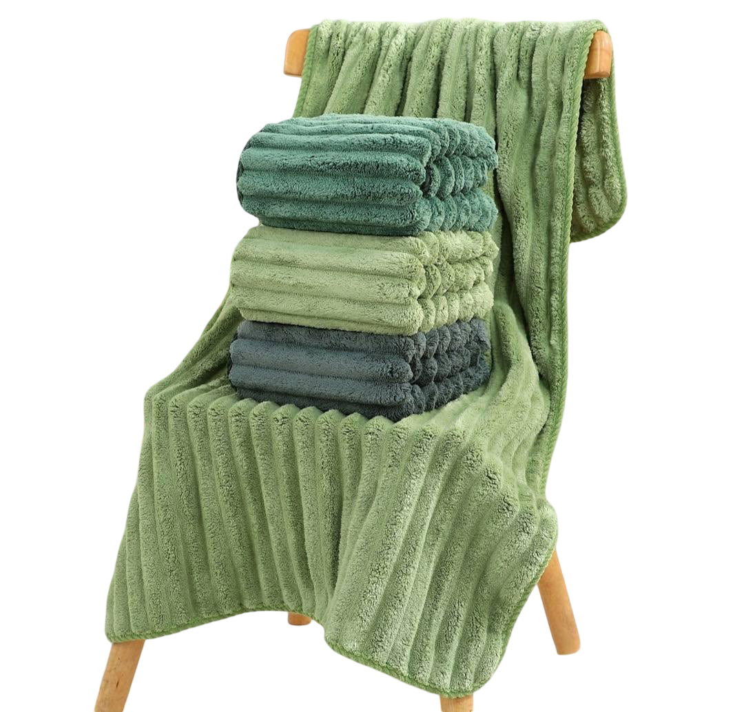 Набор полотенец 70х140 см 6 шт. Зеленый (22936674)