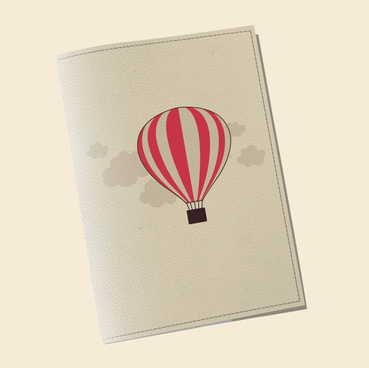 Обложка на паспорт Wall-style The cover Воздушный шар 9,6x13,3 см (913101)