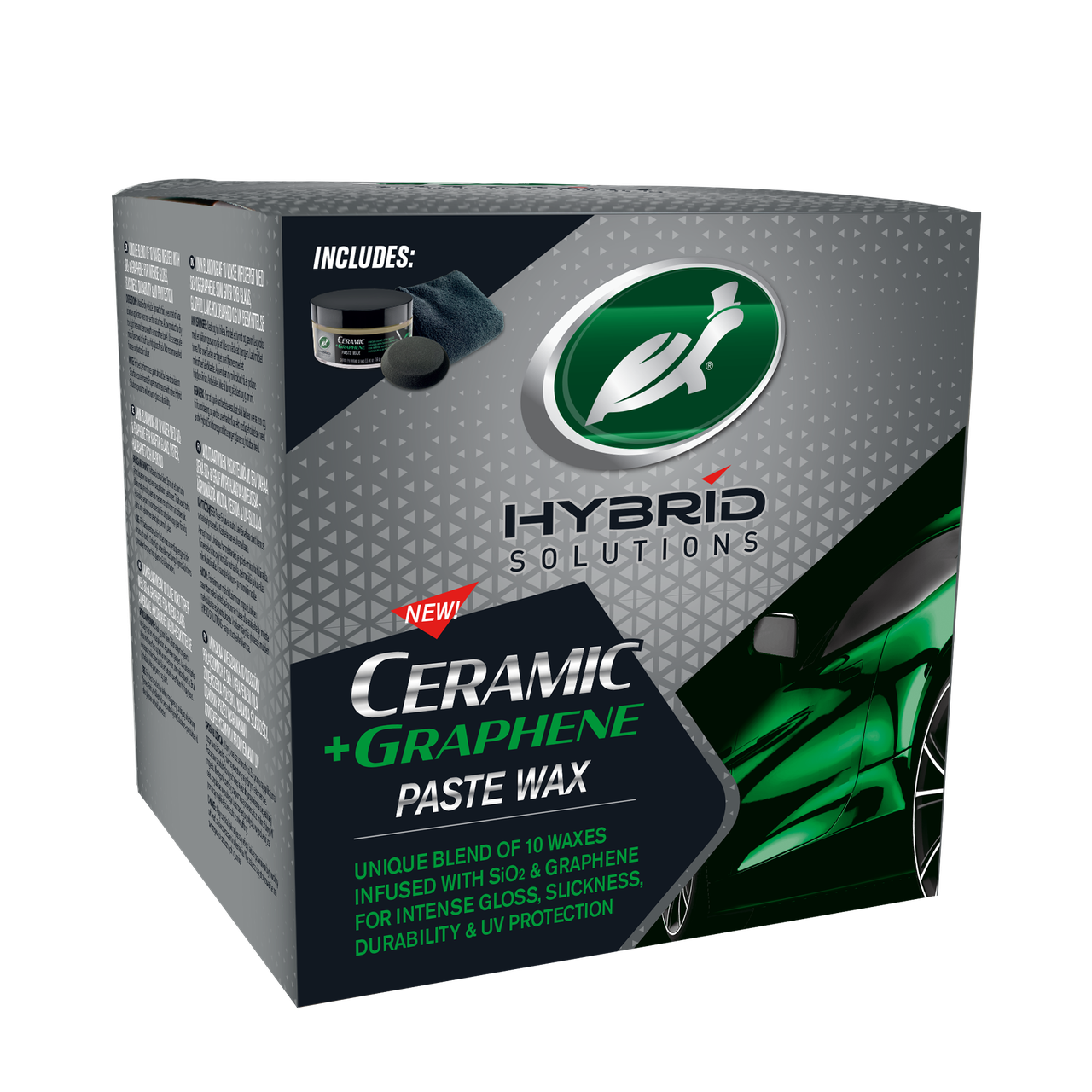 Твердый воск для кузова с керамикой и графеном TURTLE WAX HS GRAPHENE PASTE WAX 156 г