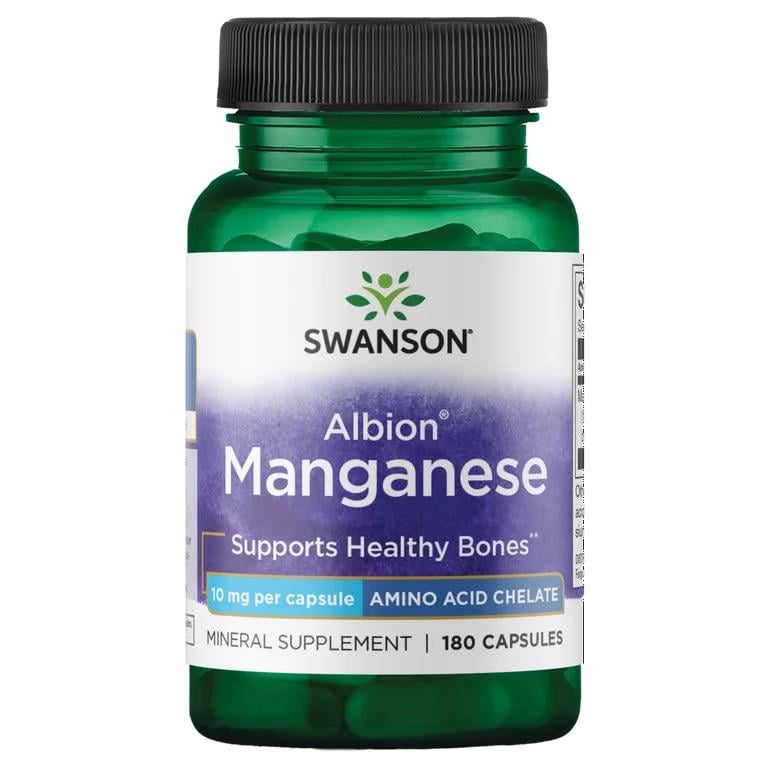 Марганец Swanson Albion Manganese 10 mg 180 капсул