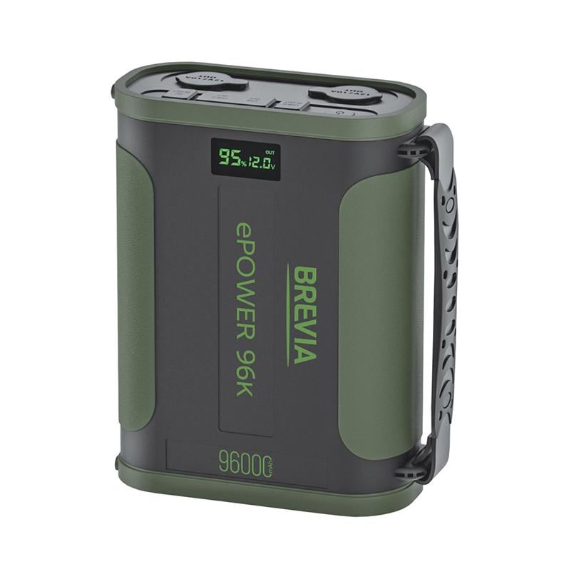 Повербанк (Power Bank) Brevia ePower 96000mAh 307.2Wh LiFePo4 Black/Green