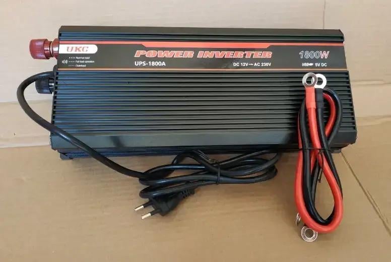 Преобразователь напряжения с зарядным устройством UKC AC/DC 12V/220V UPS 1800W Charge (8444) - фото 9