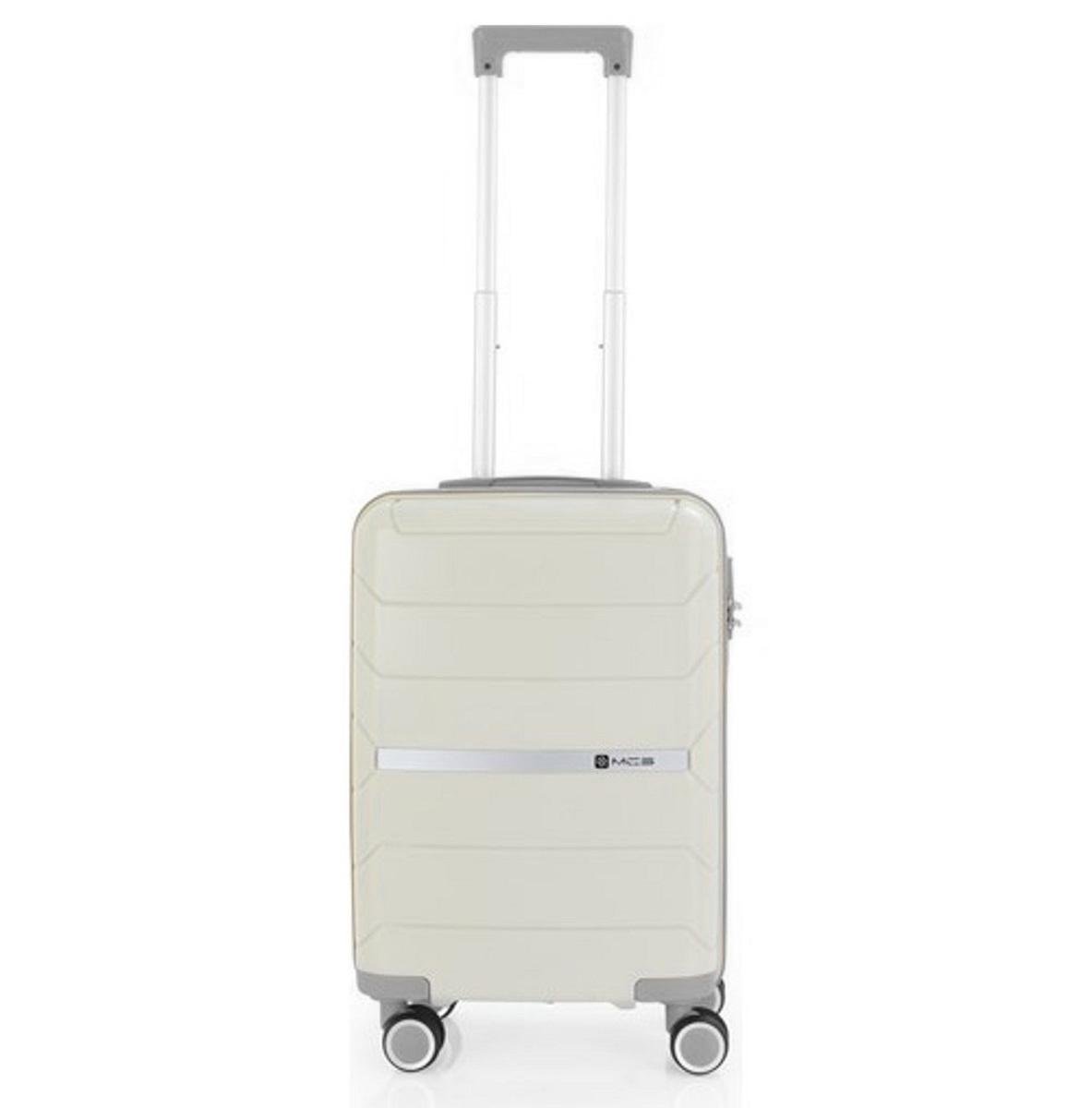 Чемодан пластиковый MCS V366 малый Молочно-белый (Mp00182)
