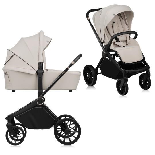 Коляска универсальная Lionelo MIKA PLUS 2в1 Sand Beige - фото 2